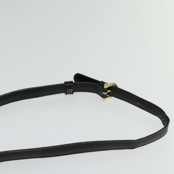 CELINE Macadam Canvas Shoulder Bag Suede Black Gold - Picture 8 of 12